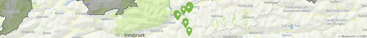 Kartenansicht für Apotheken-Notdienste in der Nähe von Schlitters (Schwaz, Tirol)